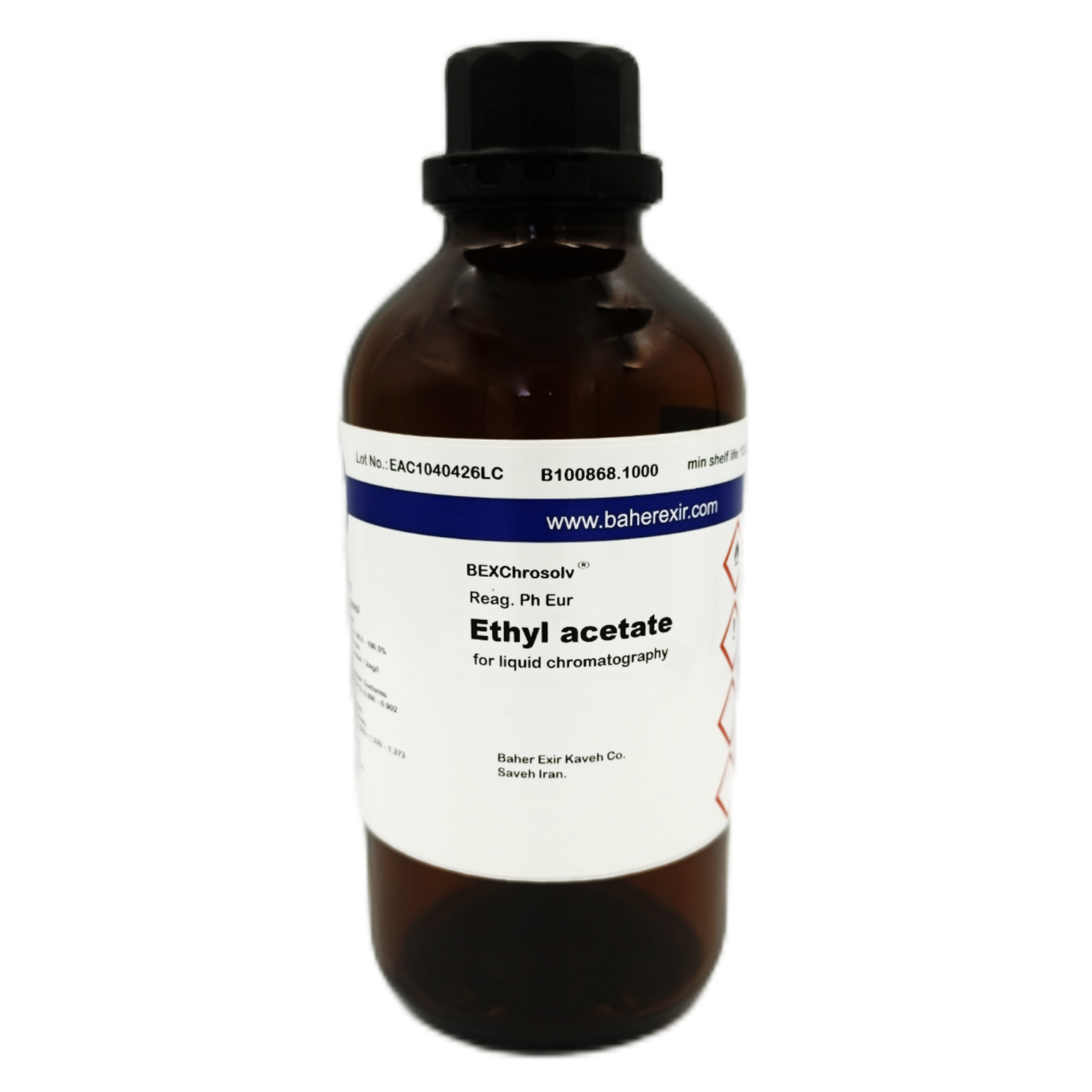 Ethyl acetate for liquid chromatography