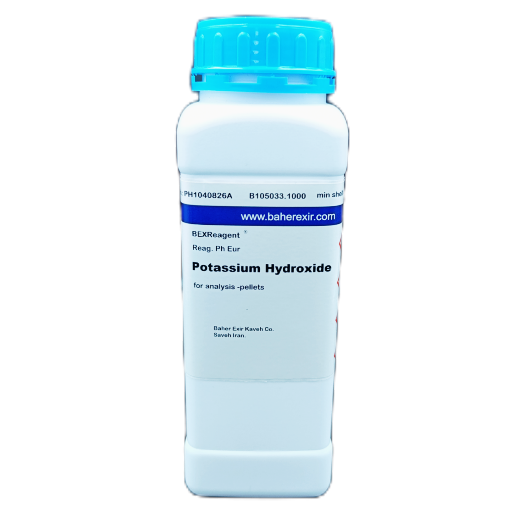 Potassium hydroxide pellets for analysis